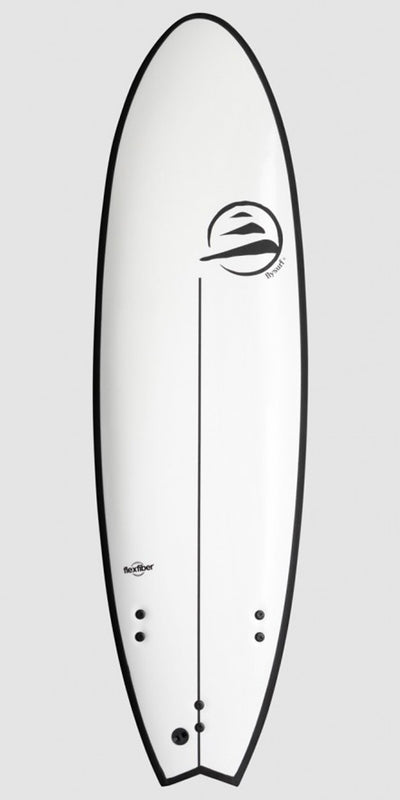 Tabla Surf Evolutiva FlyBrand Traveller 6 pies 6 - FlexFiber blanca