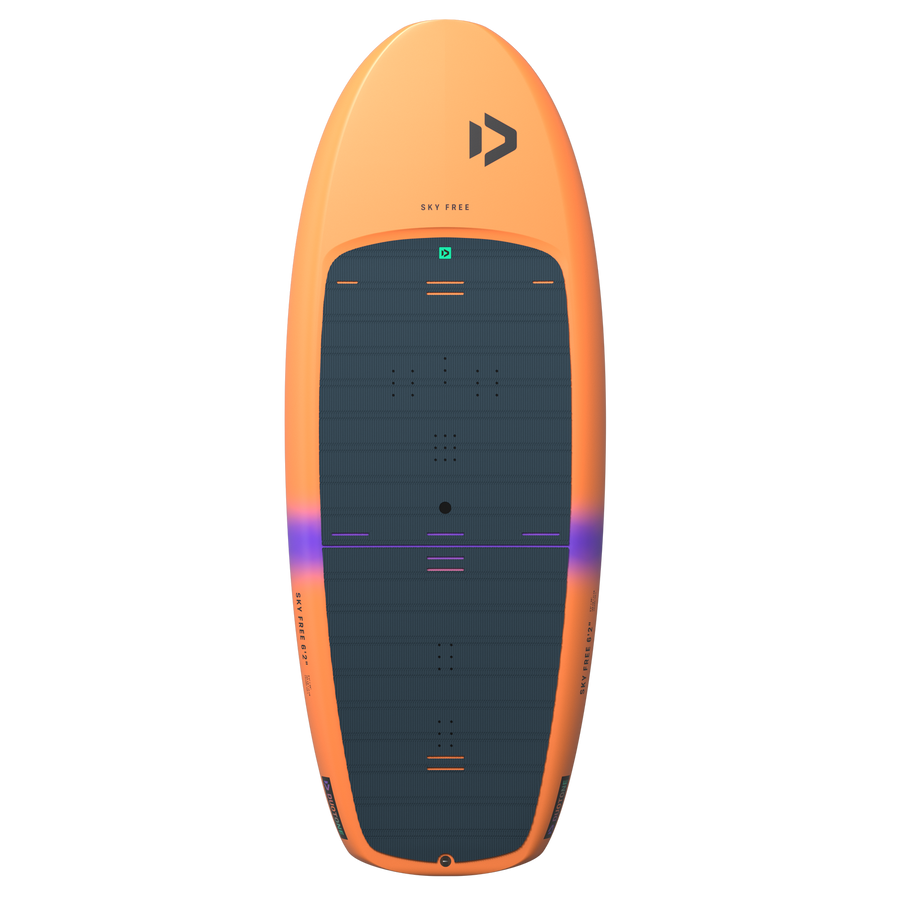 Tabla Wing Foil Duotone Sky Free 2026 - Naranja con pad negro